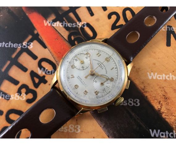 Fortis vintage reloj de cuerda cronógrafo Chronographe Suisse *** ESPECTACULAR ***