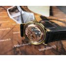 Reloj suizo antiguo de cuerda OMEGA Plaqué OR Cal 601 Ref 135.070 *** NOS ***