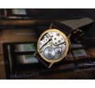 Reloj suizo de cuerda antiguo Cauny Unic 15 rubis