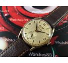 ARCADIA Centenario vintage Reloj suizo de cuerda manual bañado en Oro Gran diámetro *** ESPECTACULAR ***