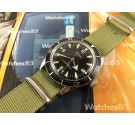 Sicura Submarine reloj vintage suizo de cuerda 23 jewels diver