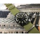 Sicura Submarine reloj vintage suizo de cuerda 23 jewels diver