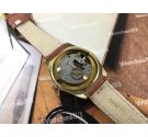 Reloj de cuerda suizo vintage Alex fase lunar y calendario