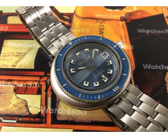 Phigied Caribbean UFO vintage swiss automatic watch diver OVERSIZE *** Collectors ***