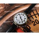 Omega ww1 Reloj suizo vintage oficial de trinchera de cuerda 1915 Dial porcelana COLECCIONISTAS Oversize