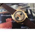 Cauny Cal Valjoux 7734 Vintage swiss manual winding watch chronograph *** Oversize ***