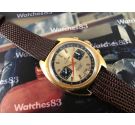 Cauny Cal Valjoux 7734 Vintage swiss manual winding watch chronograph *** Oversize ***