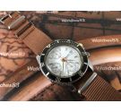 Bulova Valjoux 7750 automatic oversize Reloj vintage cronógrafo automático + Brazalete Extra