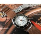 Bulova Valjoux 7750 automatic oversize Reloj vintage cronógrafo automático + Brazalete Extra