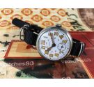 Patria (Omega) WW1 Reloj suizo vintage oficial de trinchera de cuerda 1914/18 Dial porcelana COLECCIONISTAS Oversize