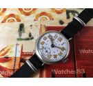 Patria (Omega) WW1 Vintage trench officer watch mechanical 1914/18 Porcelain dial COLLECTOR'S Oversize