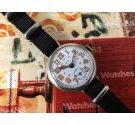 Patria (Omega) WW1 Reloj suizo vintage oficial de trinchera de cuerda 1914/18 Dial porcelana COLECCIONISTAS Oversize