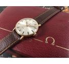 Omega Genève Vintage swiss watch hand wind Red Star Ref 162.009 Cal 601 Plaqué OR + BOX