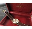 Omega Genève Vintage swiss watch hand wind Red Star Ref 162.009 Cal 601 Plaqué OR + BOX