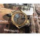 ARCADIA Reloj vintage de cuerda plaqué OR Gran diámetro 17 Rubis *** COLECCIONISTAS ***