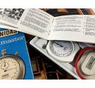 Heuer Leonidas vintage Stopwatch de cuerda Trackmaster Ref G4/65 70s *** PRECIOSO ***