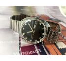 Enicar vintage black dial old swiss automatic watch 24 jewels *** All Original ***