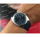 Miramar Geneve Old swiss hand wind watch N.O.S. 17 Rubis Blue Dial *** New Old Stock ***