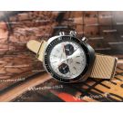 Helbros Invencible Vintage chronograph hand winding watch Cal Valjoux 7733 Panda Dial *** SPECTACULAR ***