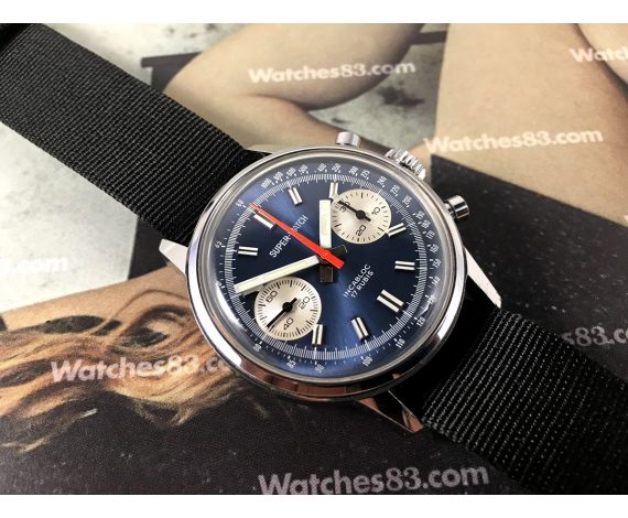 NOS SUPER WATCH Reloj cronógrafo suizo antiguo de cuerda Cal 7733 New Old Stock *** COLECCIONISTAS ***