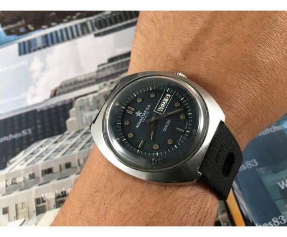 Aquastar Genève Seatime Vintage swiss automatic watch Diver *** COLLECTOR'S ***