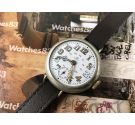 Omega 1916 Reloj suizo antiguo militar de trinchera dial de porcelana COLECCIONISTAS Oversize