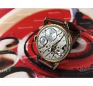 CAUNY Prima La Chaux-de-Fonds Vintage swiss hand wind watch plaqué OR *** OVERSIZE ***