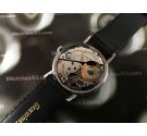 Universal Geneve Polerouter Date Microtor Cal 218-2 Vintage automatic watch 28 jewels *** BLACK DIAL ***