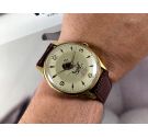 CAUNY CARAVELA Prima La Chaux-de-Fonds Vintage swiss hand wind watch Plaqué OR OVERSIZE 40mm *** COLLECTORS ***