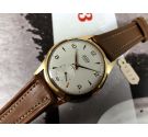 NOS Fortis FURORA Reloj suizo antiguo de cuerda OVERSIZE 38 mm Cal AS1130 17 jewels Plaqué OR *** NUEVO ANTIGUO STOCK ***