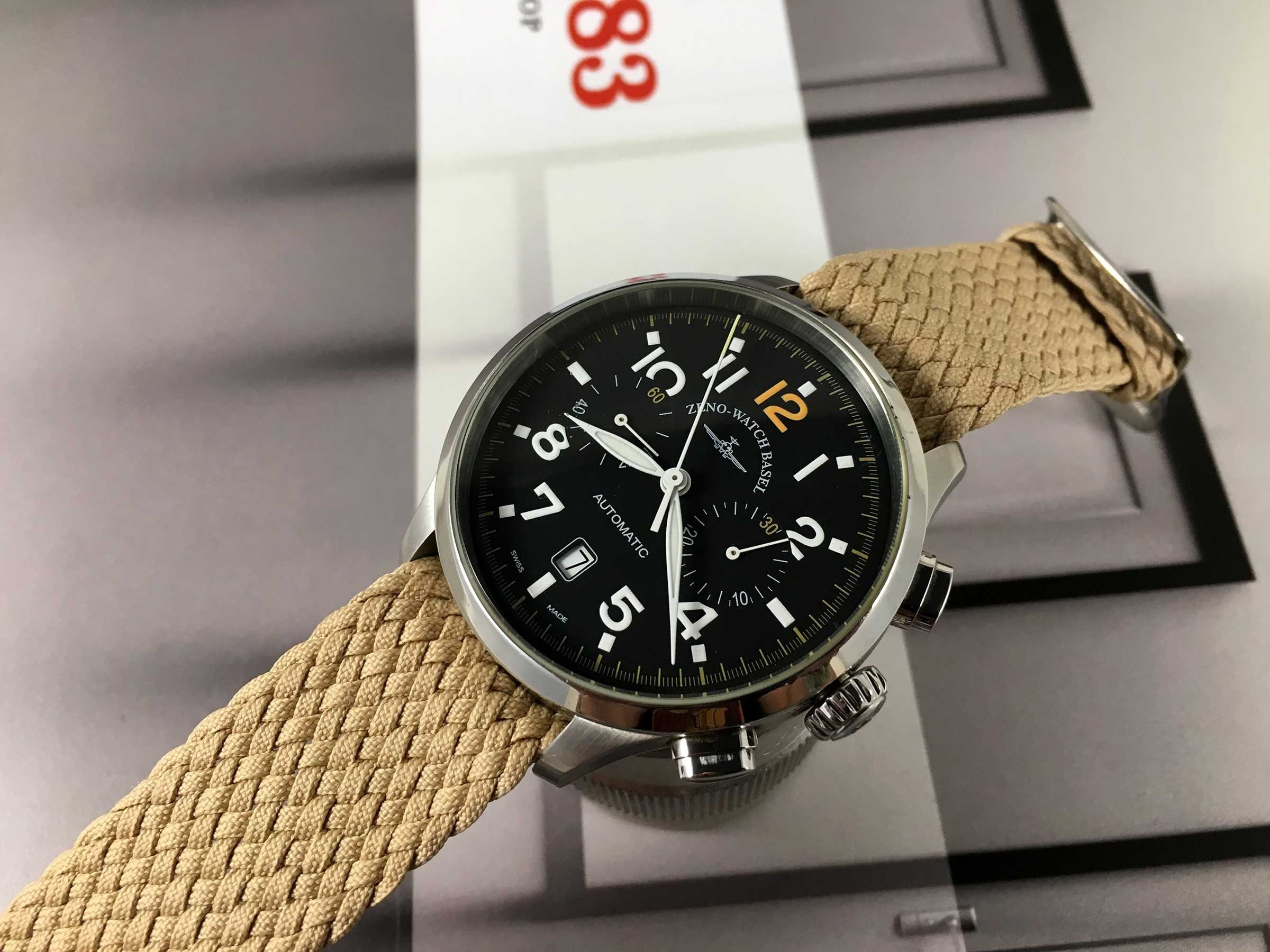 Zeno Watch Basel automatic swiss watch retro bicompax Flieger