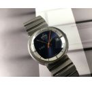 Potens de Luxe Vintage swiss automatic watch 25 jewels Blue dial *** OVERSIZE ***