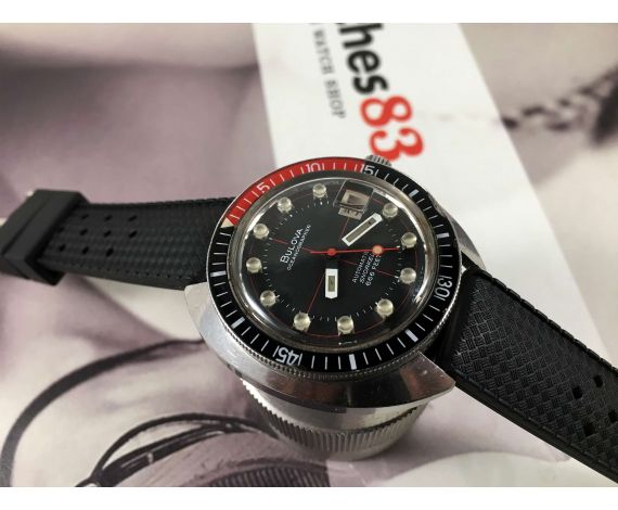 DIVER Bulova Oceanographer automatic Snorkel 666 FEET Reloj vintage automático Cal 11BLACD *** ESPECTACULAR ***
