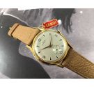 NOS LANDI Antimagnetic Plaqué OR Vintage swiss hand wind watch OVERSIZE Cal. AS 1130 *** NEW OLD STOCK ***