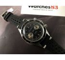 Lord Sheffield Vintage swiss chronograph hand winding watch Cal Valjoux 92 Reverse Panda Dial *** COLLECTORS ***