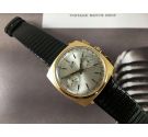 NOS LIP Vintage swiss made hand winding chronograph watch Venus 188 Laminate GOLD 20 microns *** NEW OLD STOCK ***