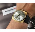 NOS LIP Vintage swiss made hand winding chronograph watch Venus 188 Laminate GOLD 20 microns *** NEW OLD STOCK ***