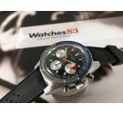 WAKMANN vintage swiss hand winding chronograph watch triple register Cal Valjoux 7736 *** COLLECTORS ***