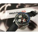 WAKMANN vintage swiss hand winding chronograph watch triple register Cal Valjoux 7736 *** COLLECTORS ***