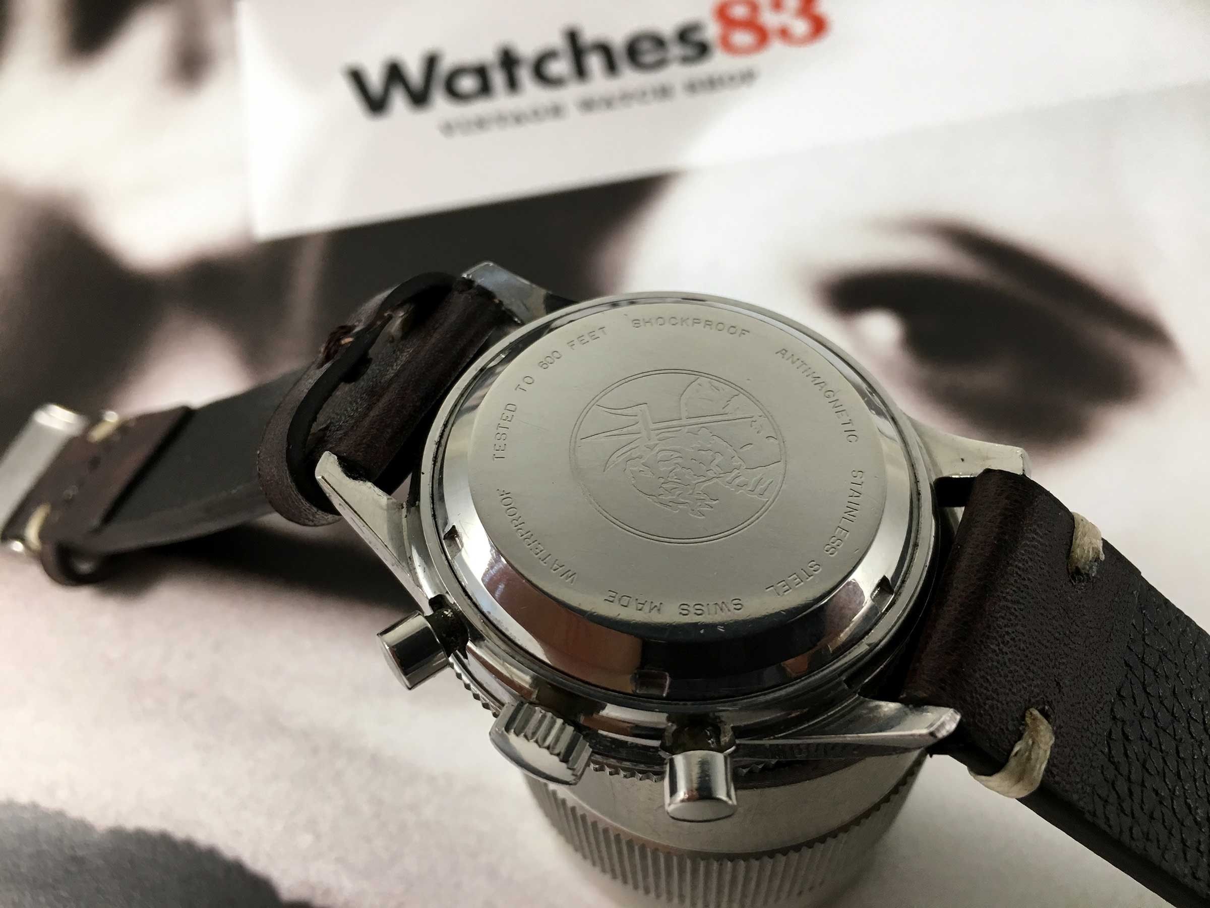 NEPTUNE BAYLOR Vintage swiss chronograph manual wind watch Cal Landeron ...
