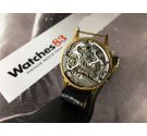 LYCKE WATCH Chronographe Suisse Reloj Vintage suizo cronógrafo de cuerda Cal Valjoux 22 *** PRECIOSA PÁTINA ***