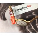 KARDEX Reloj texturado suizo vintage de cuerda OVERSIZE Plaqué OR NOS Cal. ETA 1120 *** NUEVO DE ANTIGUO STOCK ***