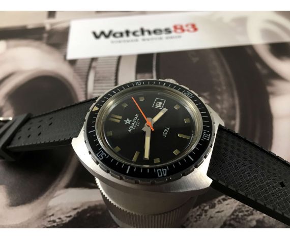 Aquastar SA Genève ATOLL Nemrod Vintage swiss Diver automatic watch Cal AS 2063 *** COLLECTORS ***