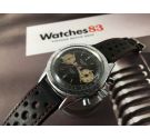 Cauny Crono 20 ATMOS Vintage swiss chronograph hand winding watch Cal. Valjoux 7733 *** PANDA DIAL REVERSE ***
