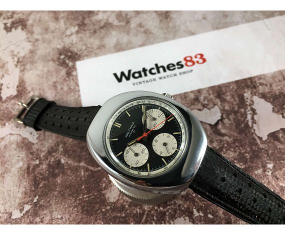 WALTHAM Swiss vintage manual winding chronograph watch Cal. Valjoux 7736 *** DIAL PANDA ***