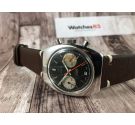 LANCO Vintage Swiss hand winding chronograph watch Cal. Valjoux 7734 *** DIAL PANDA REVERSE ***