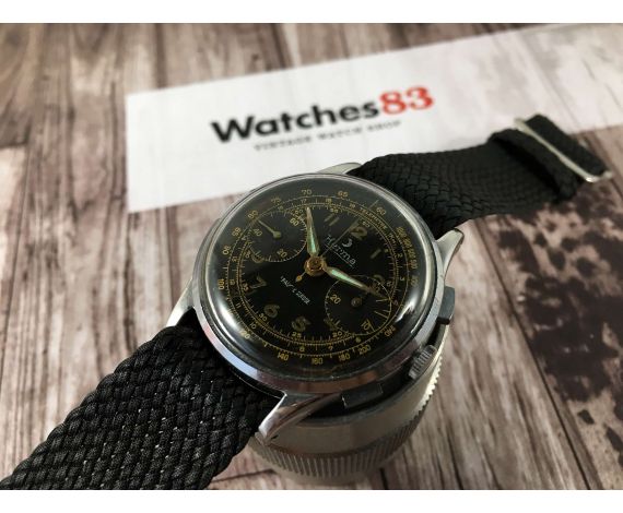 Vintage Swiss HERMA vintage chronograph manual winding watch Cal. Landeron 148 *** MILITARY ***