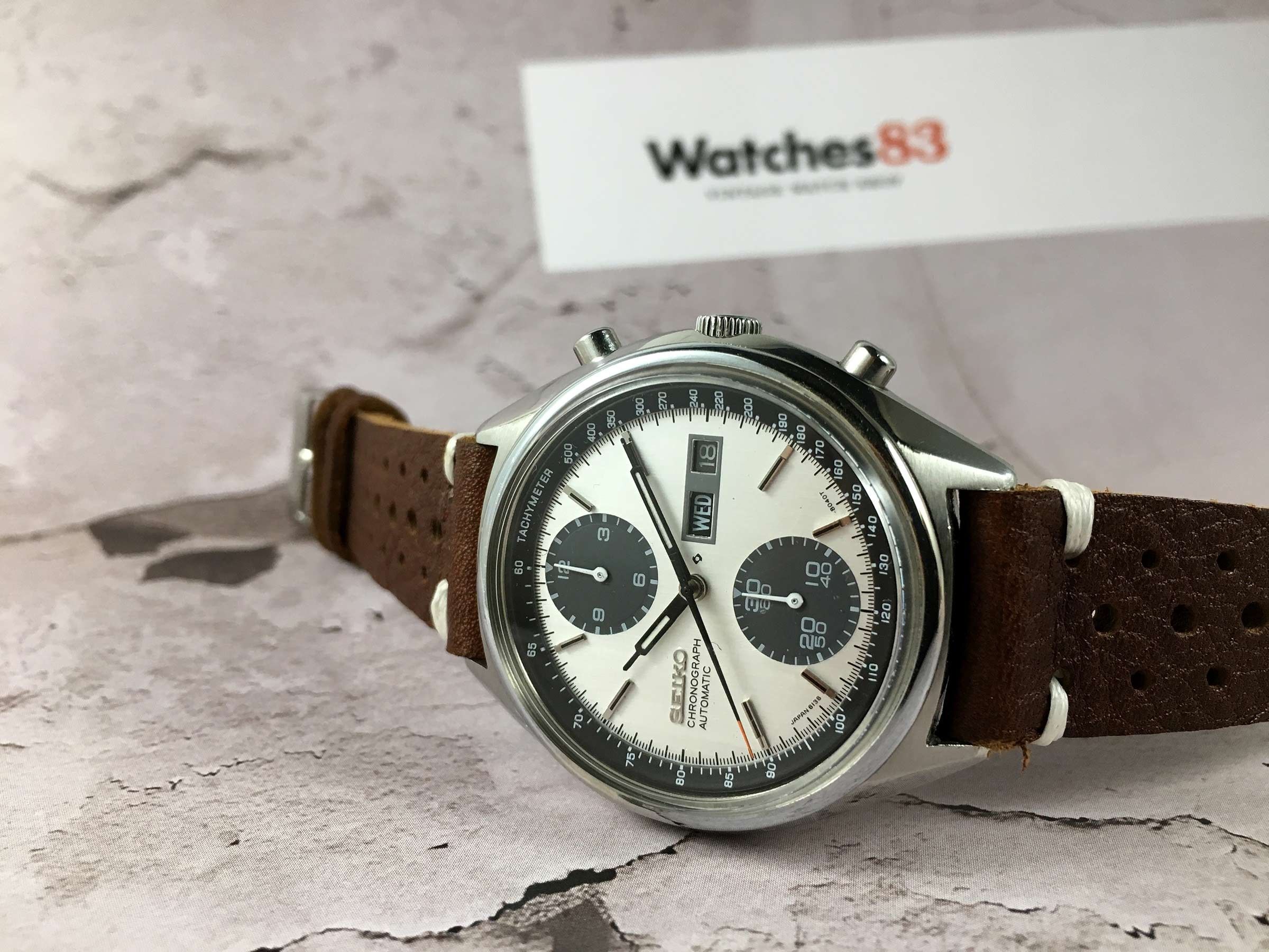 Seiko Panda Vintage automatic chronograph watch Ref 6138-8020 Cal. 6138 ***  SPECTACULAR *** Seiko Vintage watches - Watches83