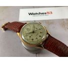 SINEX Geneve Chronographe Suisse Vintage swiss hand wind chronograph watch Cal. Landeron 48 Plaqué OR *** OVERSIZE ***
