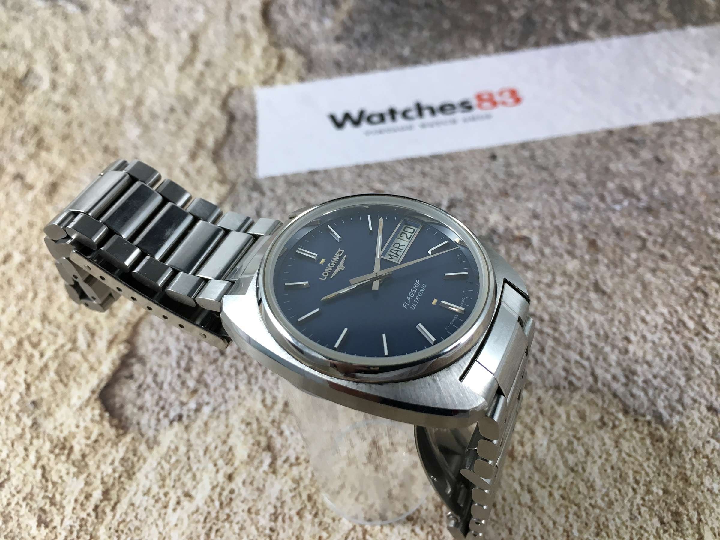 NOS LONGINES Flagship Ultronic Ref. 6332 Swiss vintage quartz watch Cal ...